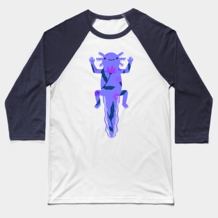 Love my Axolotl - Purple Baseball T-Shirt